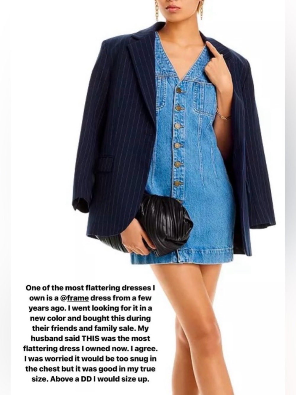 FRAME Sleeveless Denim Mini Dress